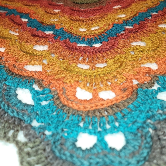 New, Handmade, Crocheted, Shawl - Picture 4 of 4